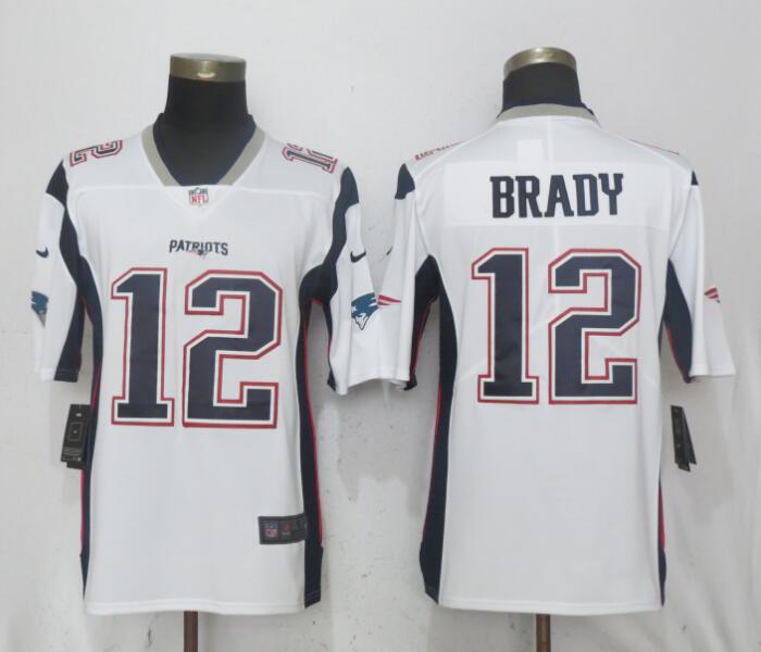 Men New England Patriots #12 Brady White Vapor Untouchable Limited Playe NFL Jerseys